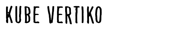 Kube Vertiko font preview